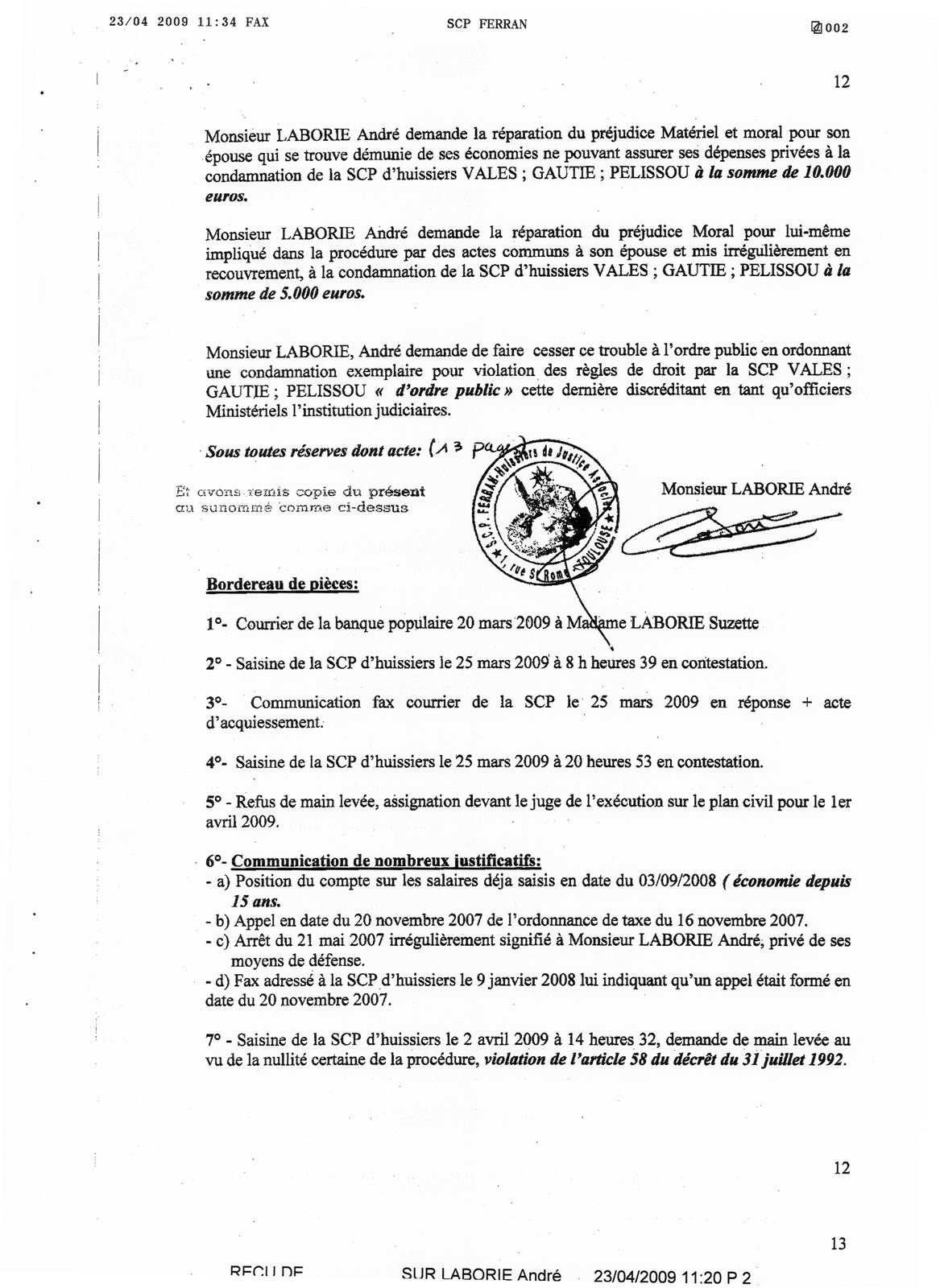 main levee saisie sur salaire